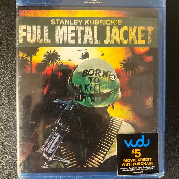Full Metal Jacket (Blu Ray) Stanley Kubrick Warner Bros. Remastered New Sealed - Picture 1 of 4